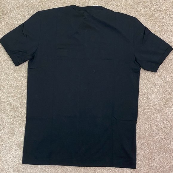 Dolce & Gabbana V-neck T-shirt Black with plaque mens IT 48 or Medium - Picture 7 of 7